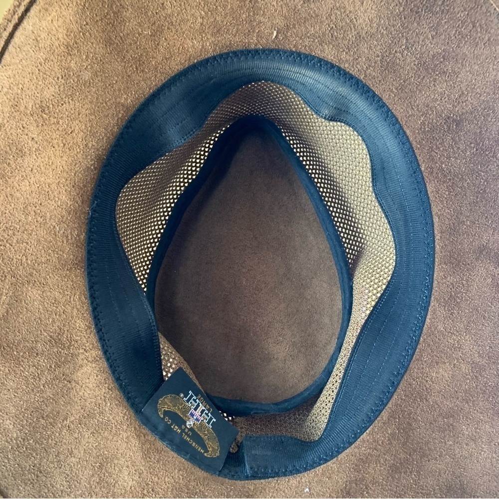 Henschel Hat Company, Brown Wrangler Leather Breezer Size Large - Picture 10 of 10